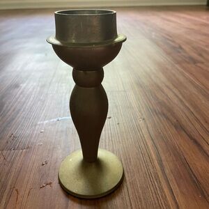 Elegant Silver/Brass Candle Holder